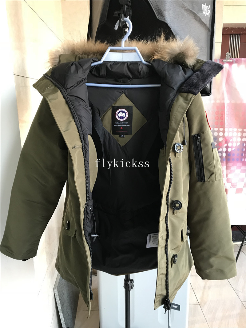 Nobis Canada Goose Dark Green Coat Girl